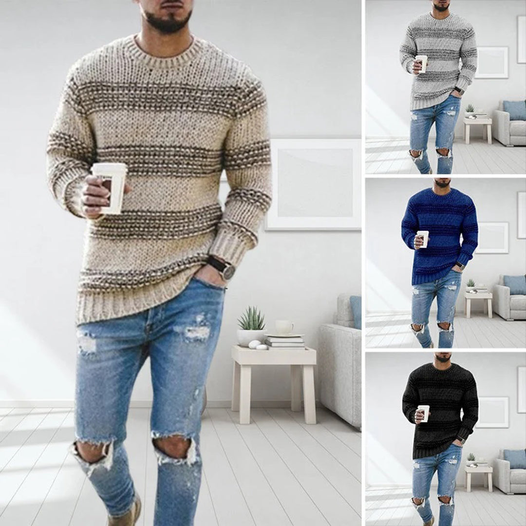 Leo - Groft strikket norsk sweater til herrer