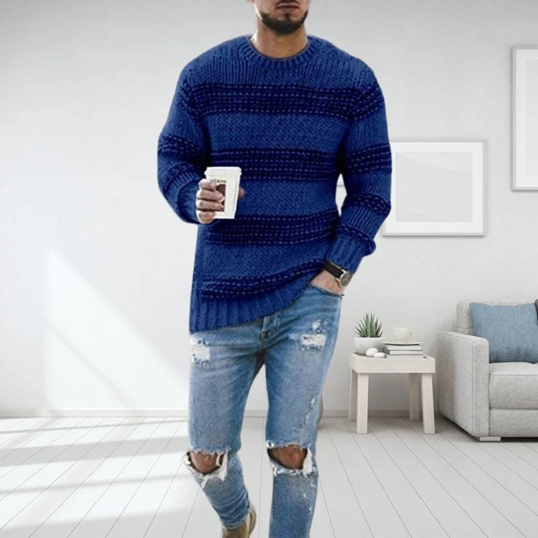 Leo - Groft strikket norsk sweater til herrer