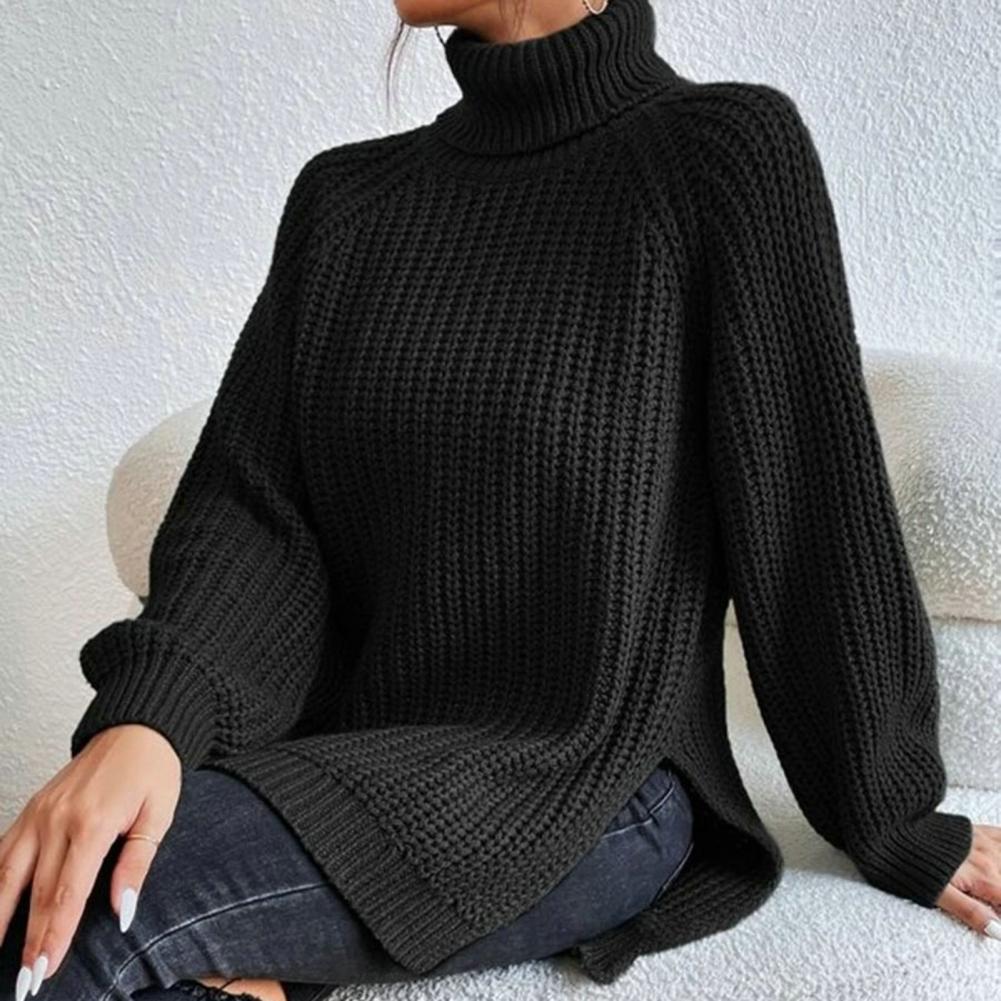 Maya - Elegant rullekravepullover i bomuld