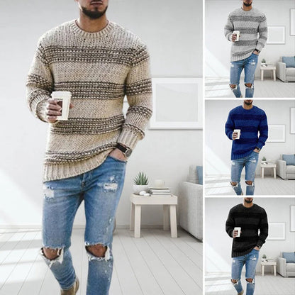 Leo - Groft strikket norsk sweater til herrer